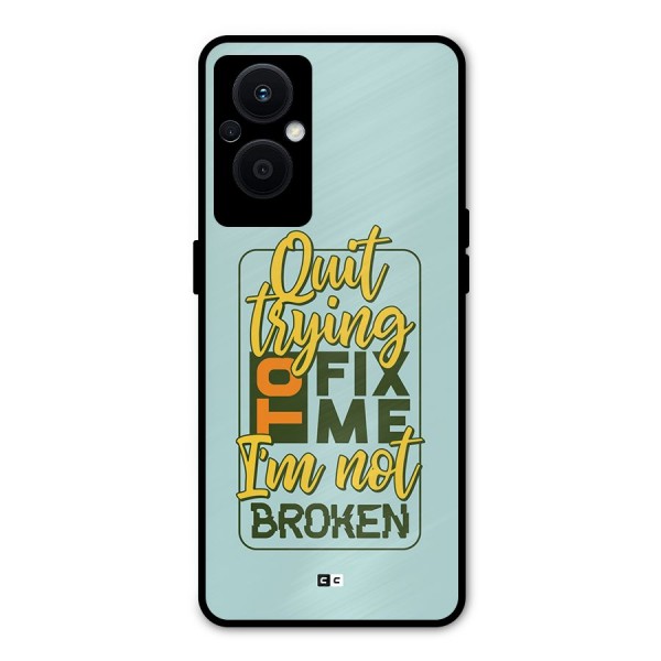 Not Broken Metal Back Case for Oppo F21s Pro 5G