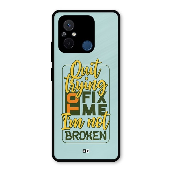 Not Broken Metal Back Case for Poco C55