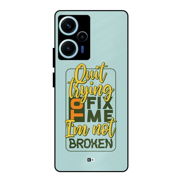 Not Broken Metal Back Case for Poco F5