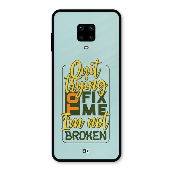 Not Broken Metal Back Case for Poco M2