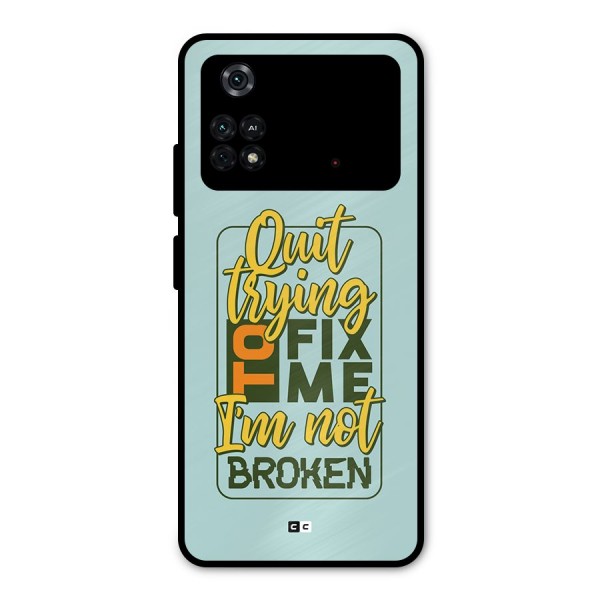 Not Broken Metal Back Case for Poco M4 Pro 4G