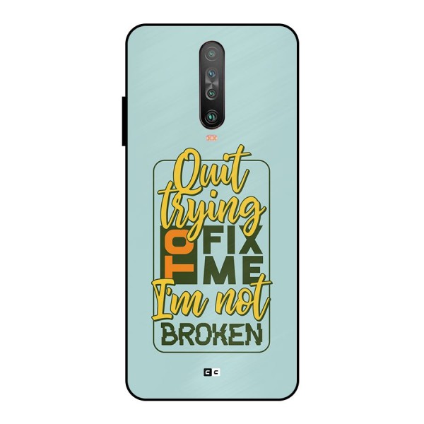 Not Broken Metal Back Case for Poco X2