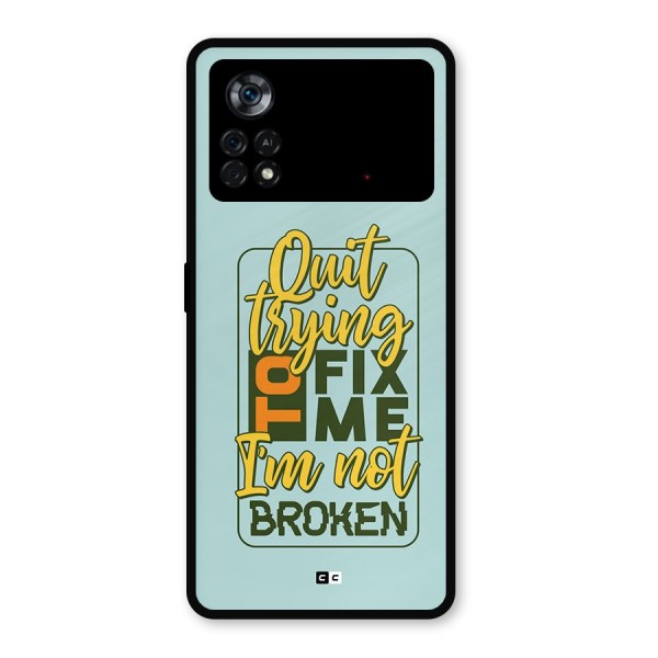 Not Broken Metal Back Case for Poco X4 Pro 5G