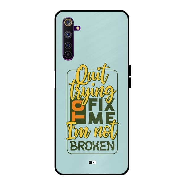 Not Broken Metal Back Case for Realme 6 Pro