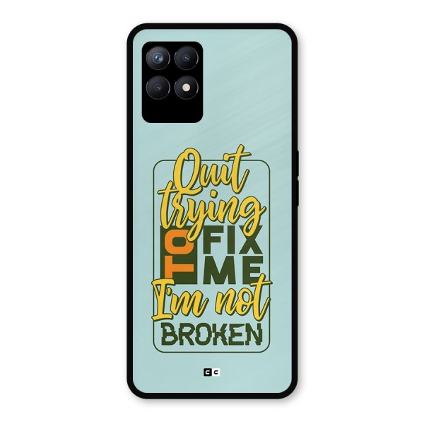 Not Broken Metal Back Case for Realme 8i