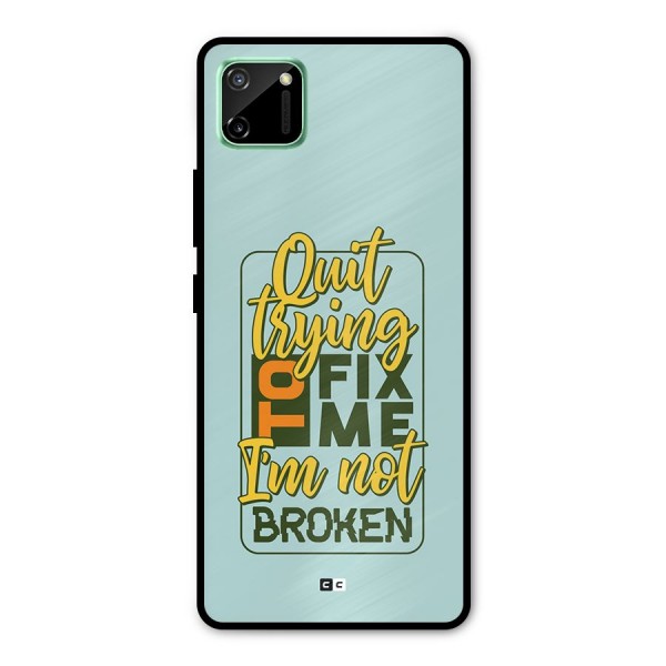 Not Broken Metal Back Case for Realme C11