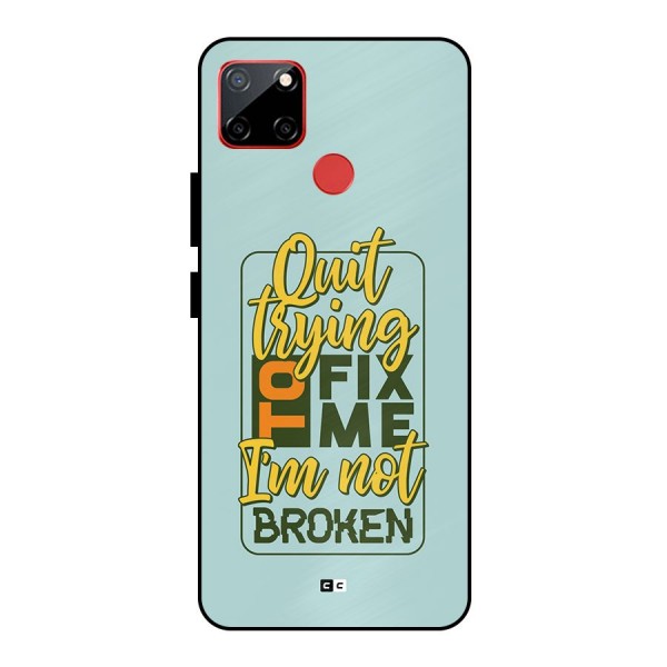 Not Broken Metal Back Case for Realme C12