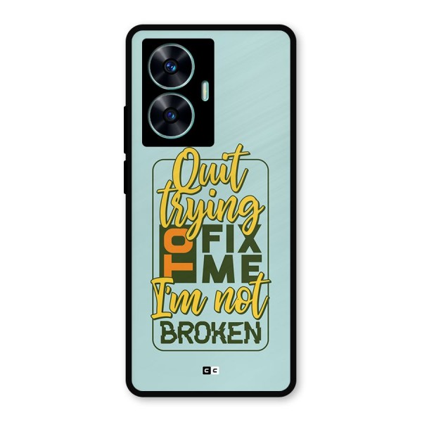 Not Broken Metal Back Case for Realme C55