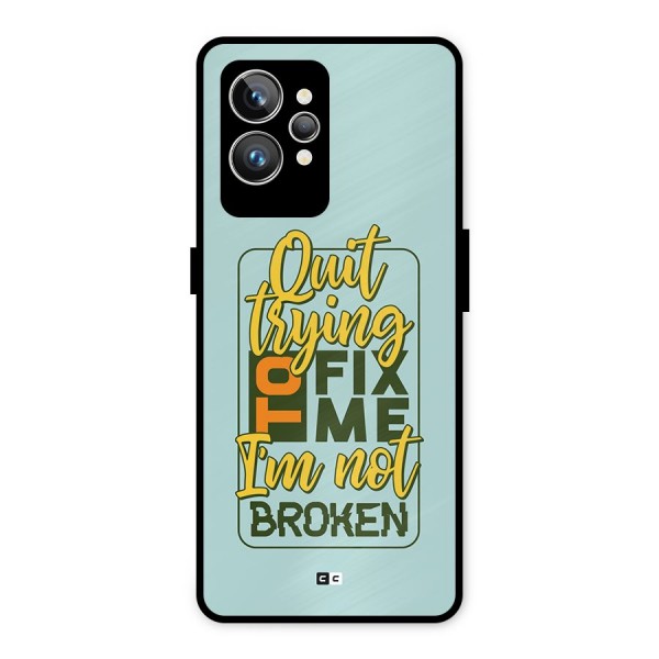 Not Broken Metal Back Case for Realme GT2 Pro