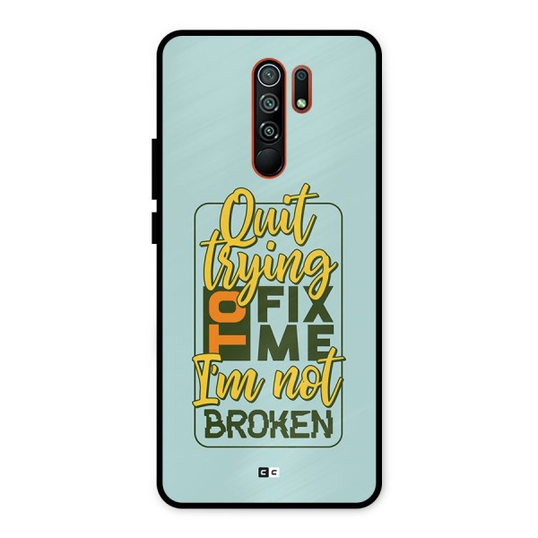 Not Broken Metal Back Case for Redmi 9 Prime