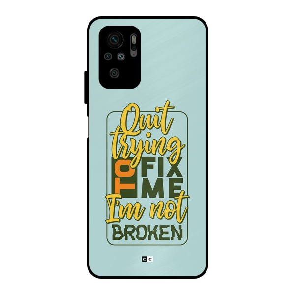 Not Broken Metal Back Case for Redmi Note 10