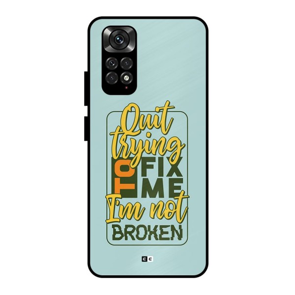 Not Broken Metal Back Case for Redmi Note 11 Pro