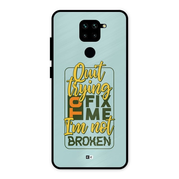 Not Broken Metal Back Case for Redmi Note 9