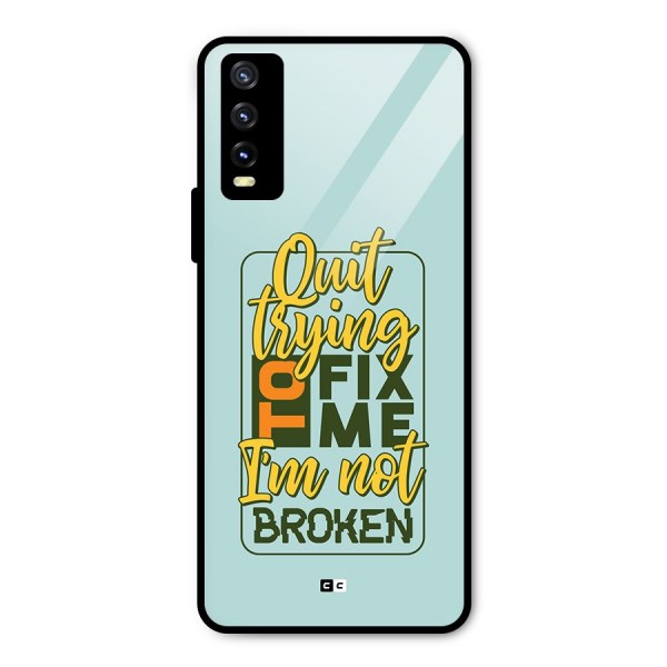 Not Broken Metal Back Case for Vivo Y20 2021