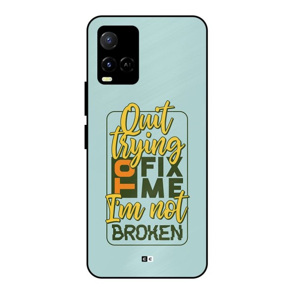 Not Broken Metal Back Case for Vivo Y21