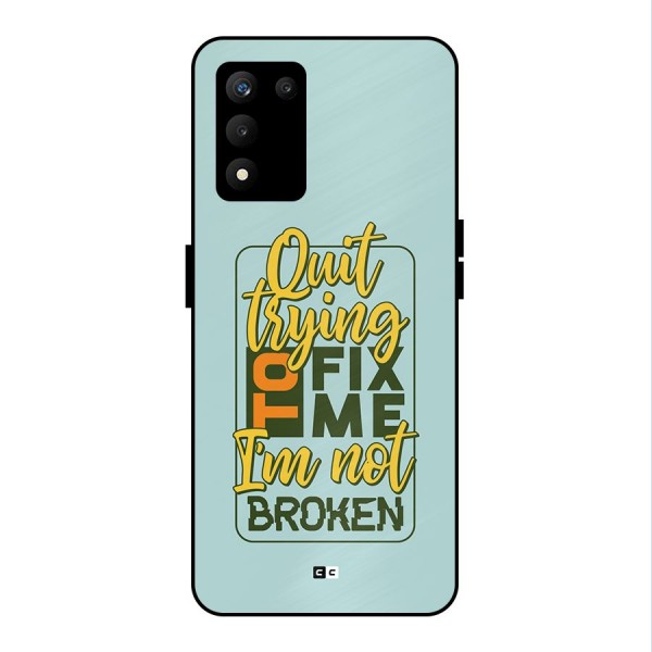 Not Broken Metal Back Case for realme 9 5G SE