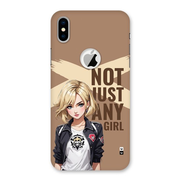 Not Just Any Back Case for iPhone XS Logo Cut