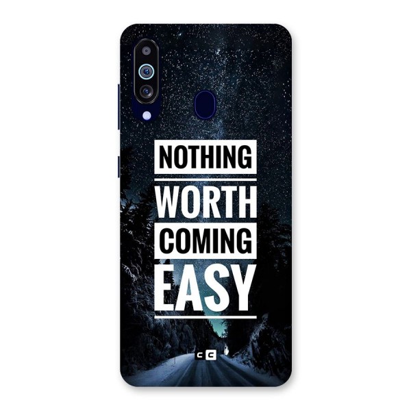 Nothing Worth Easy Back Case for Galaxy A60