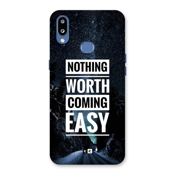 Nothing Worth Easy Back Case for Galaxy M01s