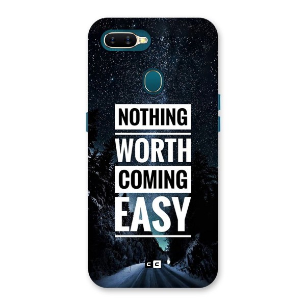 Nothing Worth Easy Back Case for Oppo A11k