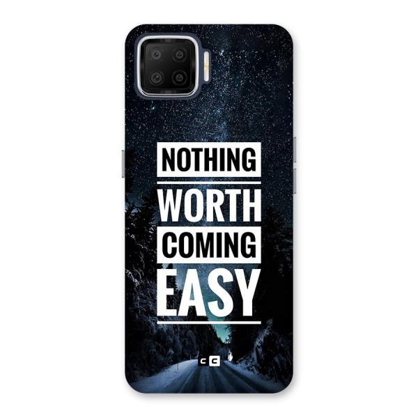 Nothing Worth Easy Back Case for Oppo F17