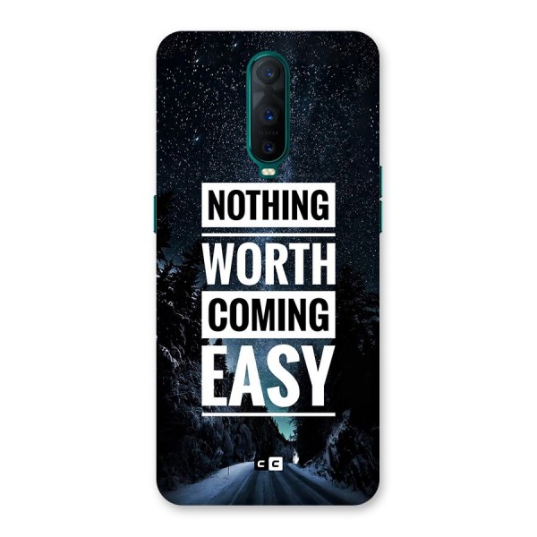 Nothing Worth Easy Back Case for Oppo R17 Pro