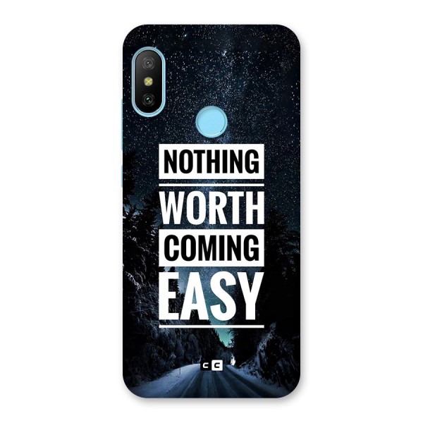 Nothing Worth Easy Back Case for Redmi 6 Pro