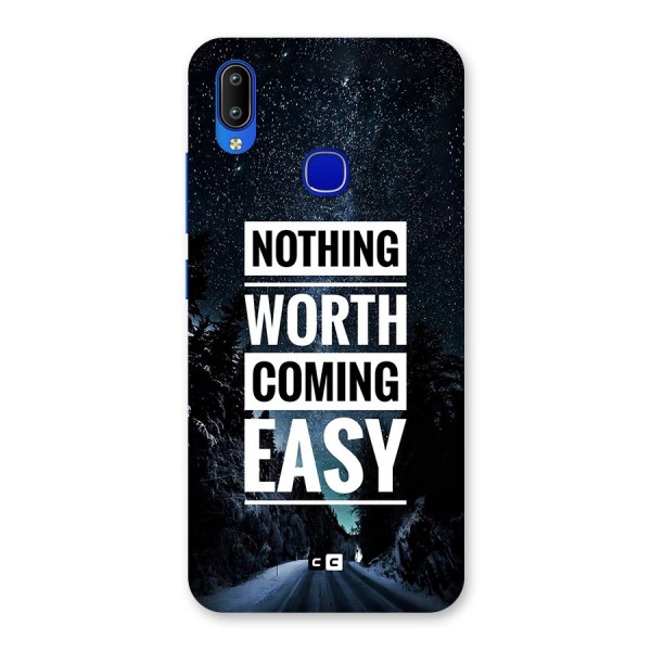 Nothing Worth Easy Back Case for Vivo Y91