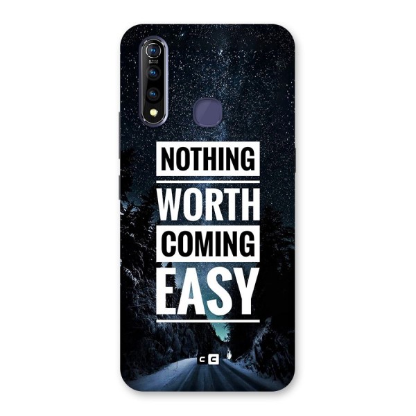 Nothing Worth Easy Back Case for Vivo Z1 Pro