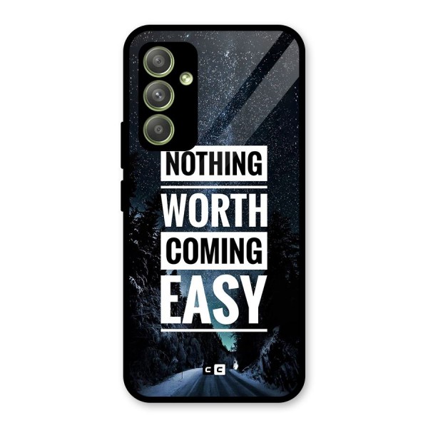 Nothing Worth Easy Glass Back Case for Galaxy A54