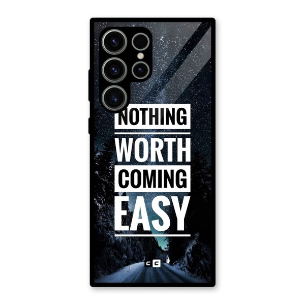 Nothing Worth Easy Glass Back Case for Galaxy S23 Ultra
