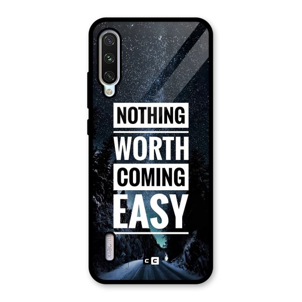 Nothing Worth Easy Glass Back Case for Mi A3