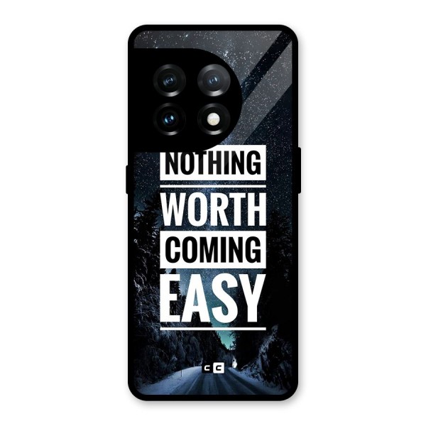 Nothing Worth Easy Glass Back Case for OnePlus 11