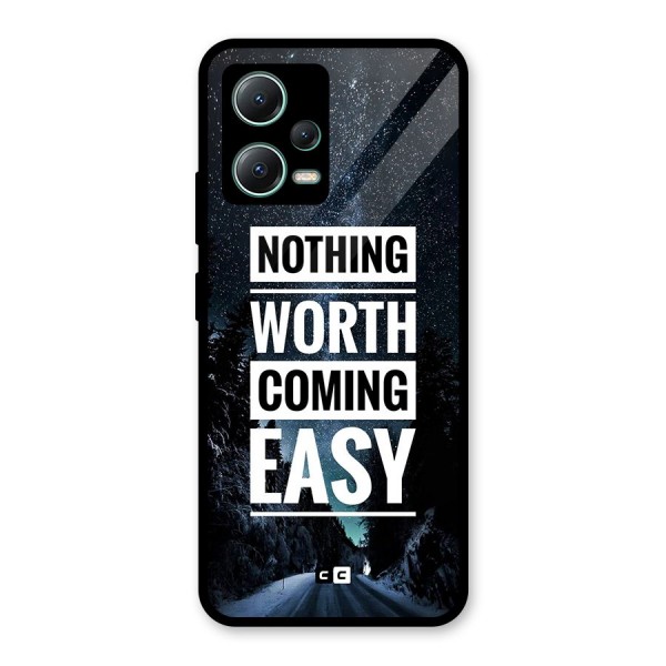 Nothing Worth Easy Glass Back Case for Poco X5