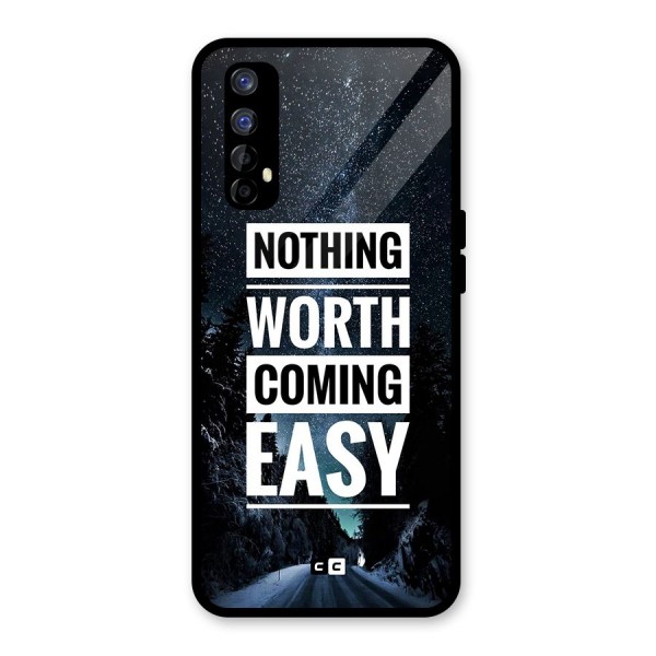 Nothing Worth Easy Glass Back Case for Realme 7