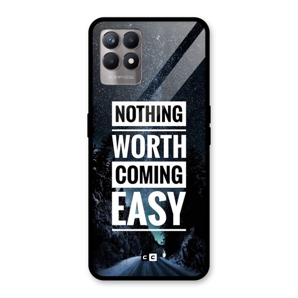 Nothing Worth Easy Glass Back Case for Realme 8i