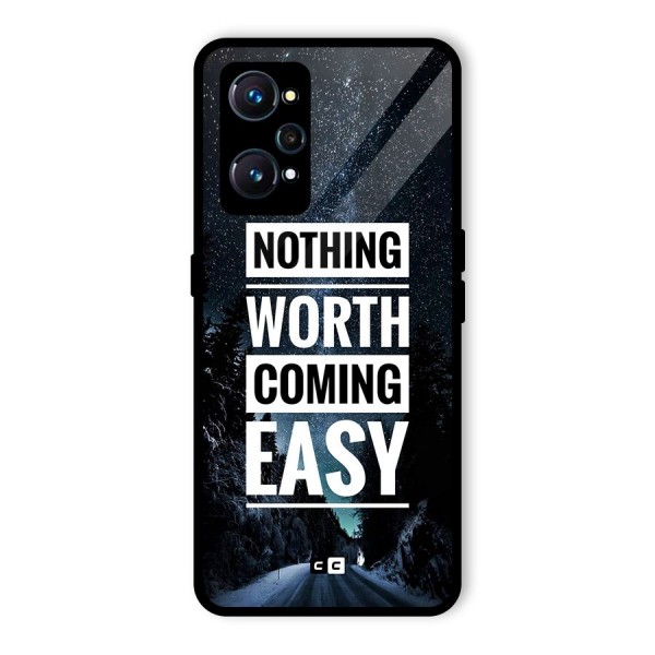 Nothing Worth Easy Glass Back Case for Realme GT 2