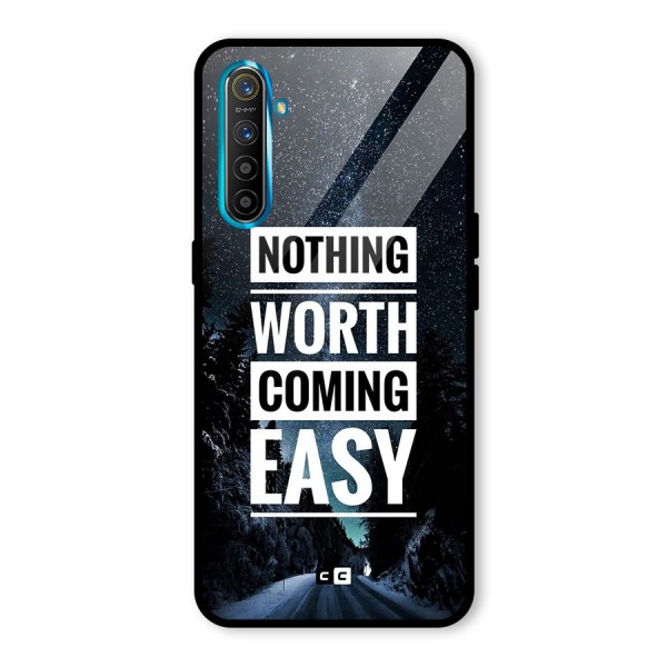 Nothing Worth Easy Glass Back Case for Realme X2