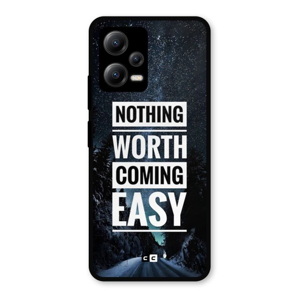 Nothing Worth Easy Metal Back Case for Poco X5