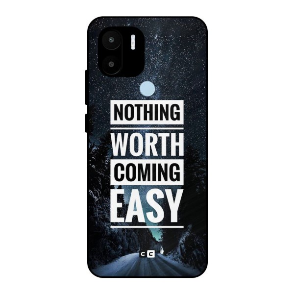 Nothing Worth Easy Metal Back Case for Redmi A1+