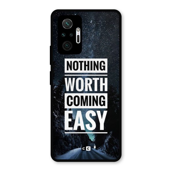 Nothing Worth Easy Metal Back Case for Redmi Note 10 Pro