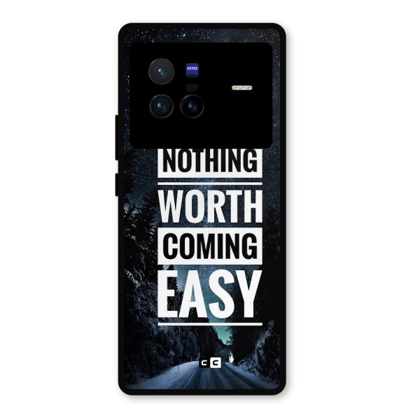 Nothing Worth Easy Metal Back Case for Vivo X80