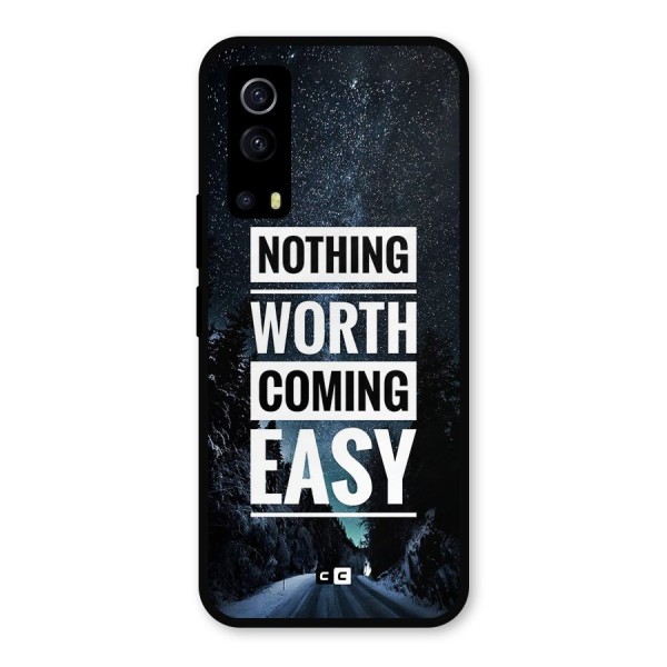 Nothing Worth Easy Metal Back Case for iQOO Z3