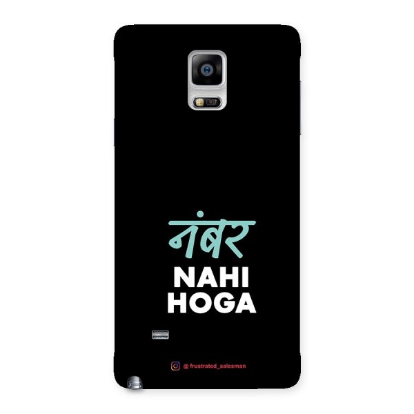 Number Nahi Hoga Black Back Case for Galaxy Note 4