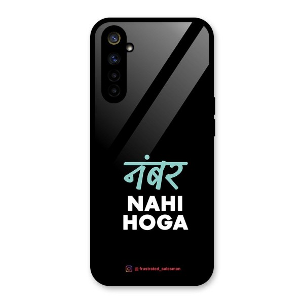 Number Nahi Hoga Black Glass Back Case for Realme 6i