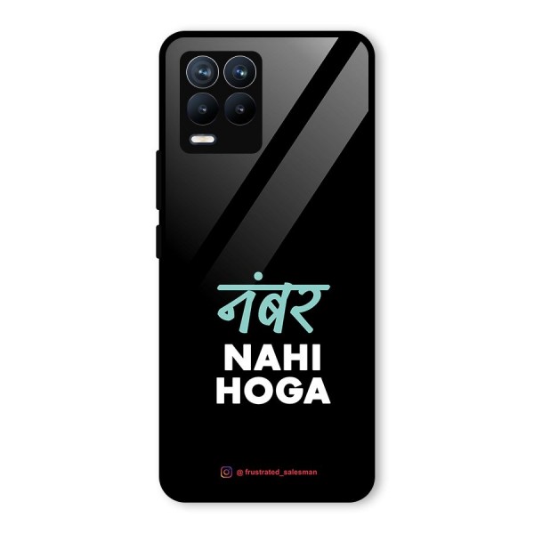 Number Nahi Hoga Black Glass Back Case for Realme 8