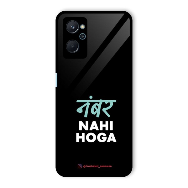 Number Nahi Hoga Black Glass Back Case for Realme 9i