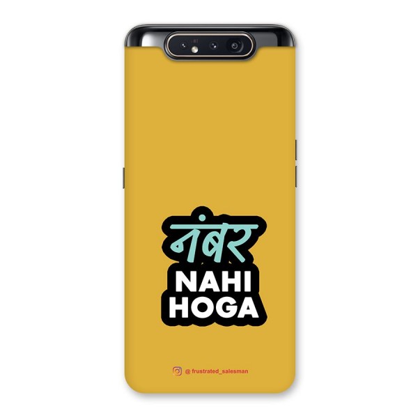 Number Nahi Hoga Mustard Yellow Back Case for Galaxy A80