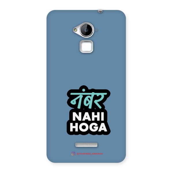 Number Nahi Hoga SteelBlue Back Case for Coolpad Note 3