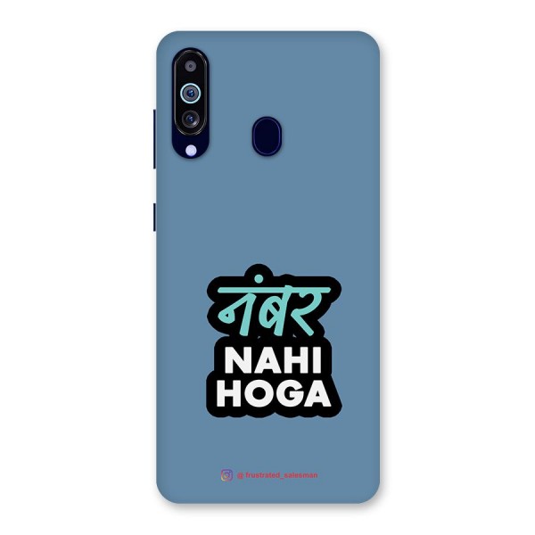 Number Nahi Hoga SteelBlue Back Case for Galaxy A60